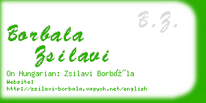 borbala zsilavi business card